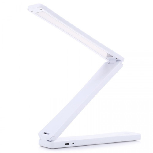Batteridrevet LED lampe lys - Foldbar skrivebordslampe - Hvid